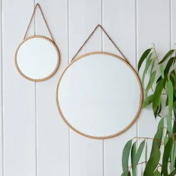 Rex London Circular hanging mirror (29cm) - Gold tone Outlet