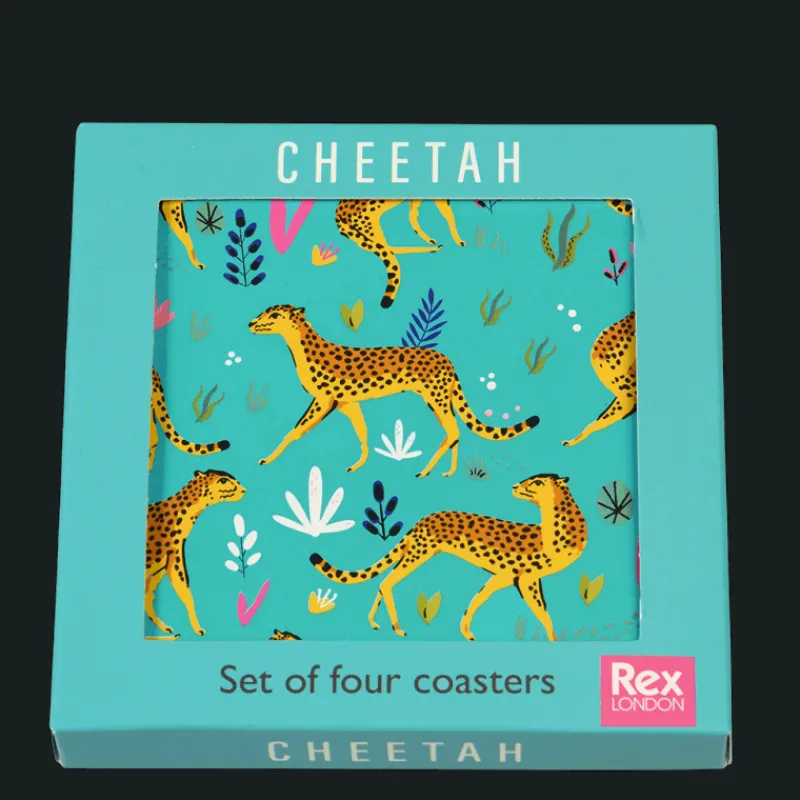 Rex London Coasters (set of 4) - Cheetah Best