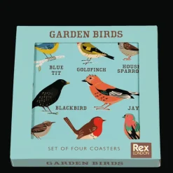 Rex London Coasters (set of 4) - Garden Birds Fashion