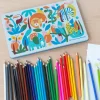 Rex London 36 colouring pencils in a tin - Wild Wonders Discount