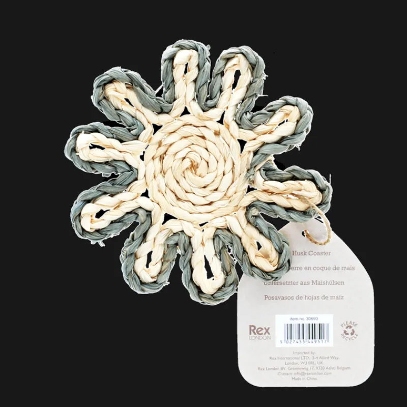 Rex London Corn husk coaster - Grey New