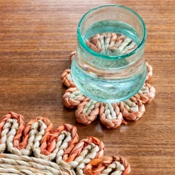 Rex London Corn husk coaster - Orange Fashion
