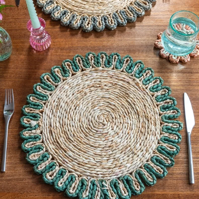 Rex London Corn husk placemat - Blue Best