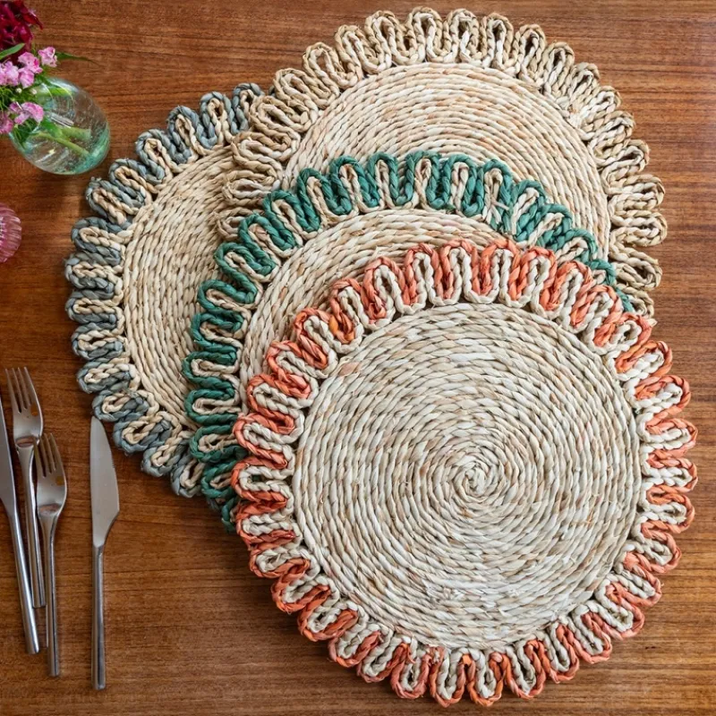 Rex London Corn husk placemat - Blue Best
