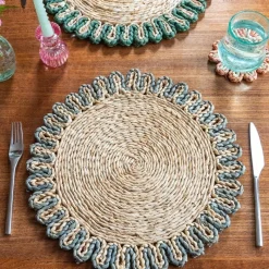 Rex London Corn husk placemat - Grey Online