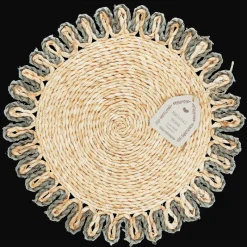 Rex London Corn husk placemat - Grey Online
