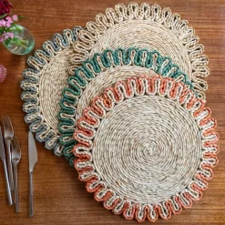 Rex London Corn husk placemat - Grey Online