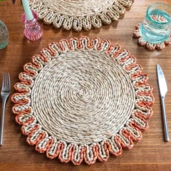 Rex London Corn husk placemat - Orange Fashion
