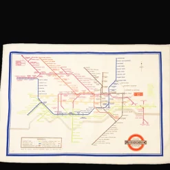 Rex London Cotton tea towel - TfL Heritage Tube Map New