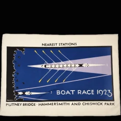 Rex London Cotton tea towel - TfL Vintage Poster "Boat Race" Outlet