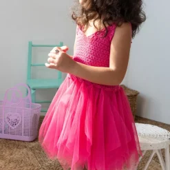 Rex London Crochet dress (3-4 years) - Bright pink Fashion