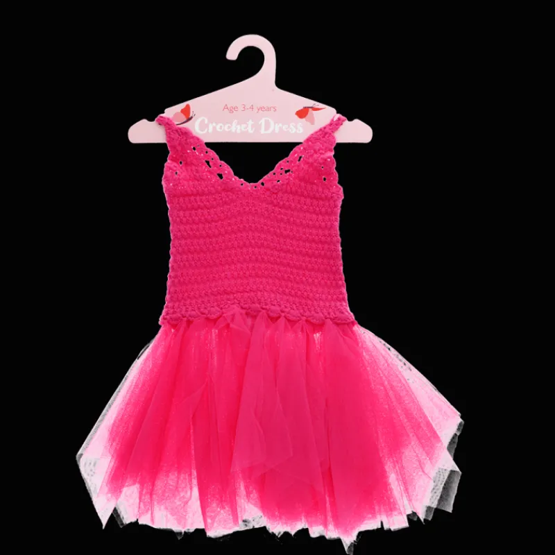 Rex London Crochet dress (3-4 years) - Bright pink Fashion