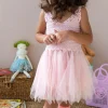 Rex London Crochet dress (5-6 years) - Pale pink Outlet