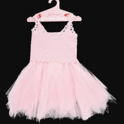 Rex London Crochet dress (5-6 years) - Pale pink Outlet