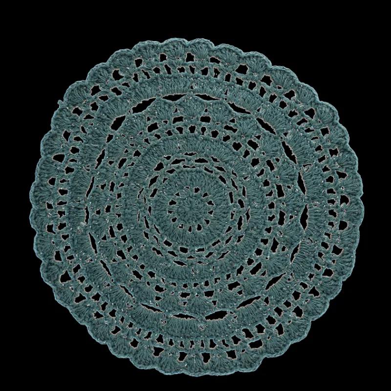 Rex London Crochet placemat - Teal Outlet