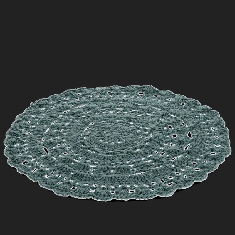 Rex London Crochet placemat - Teal Outlet