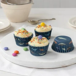 Rex London Cupcake cases (pack of 50) - Sharks Hot