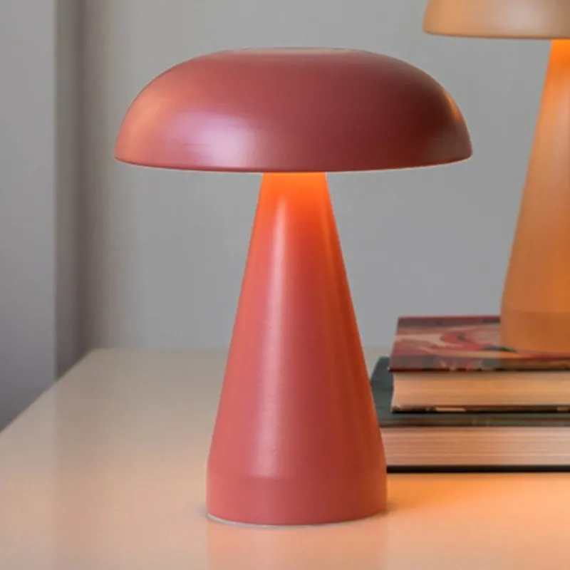 Rex London Dimmable mushroom touch lamp - Peach Online