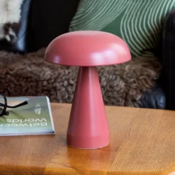 Rex London Dimmable mushroom touch lamp - Peach Online