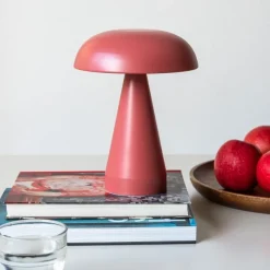 Rex London Dimmable mushroom touch lamp - Peach Online