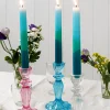 Rex London Dip dye candles (set of 4) - Blue Fashion