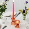 Rex London Double ended glass candle holder - Orange Best