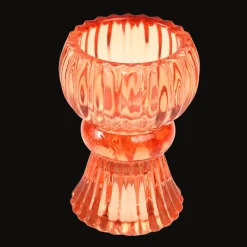 Rex London Double ended glass candle holder - Orange Best