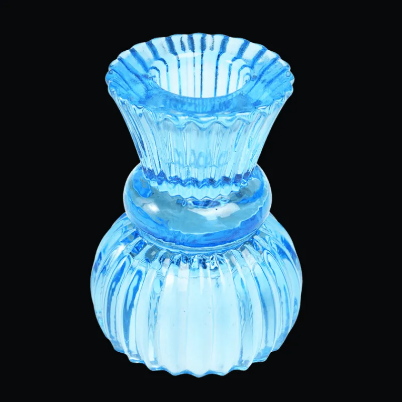 Rex London Double ended glass candle holder - Blue Fashion