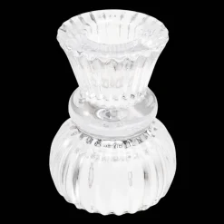 Rex London Double ended glass candle holder - Clear Online