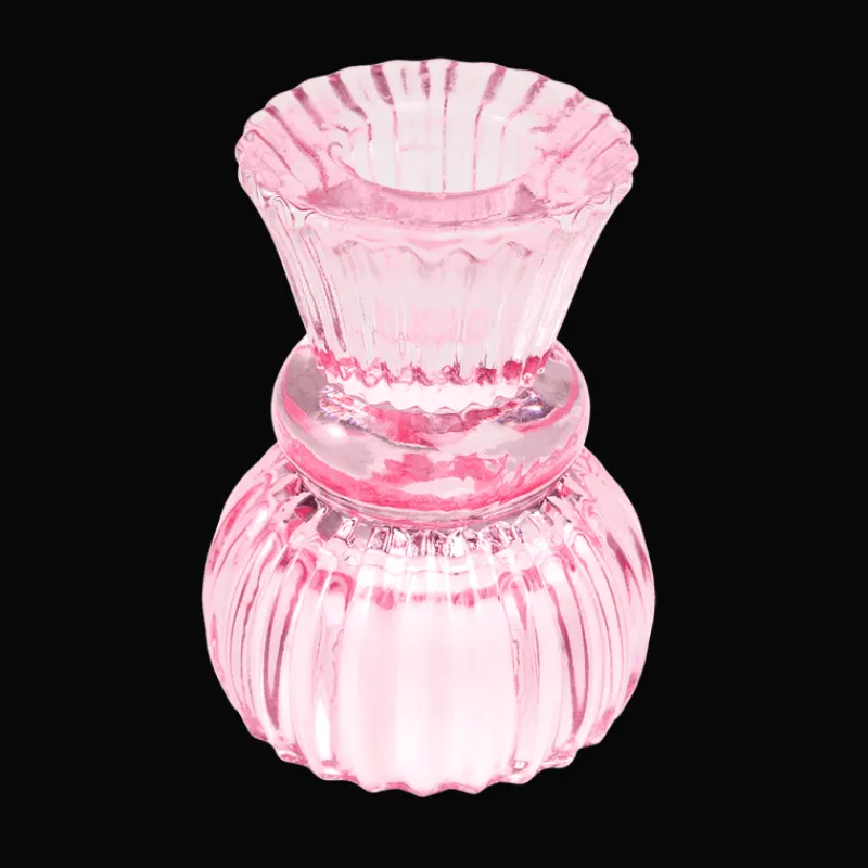 Rex London Double ended glass candle holder - Pink Best