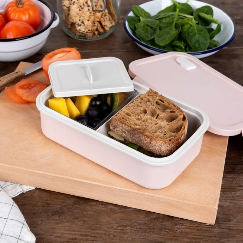 Rex London Double wall lunch box with divider - Pink Outlet