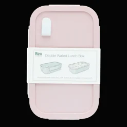 Rex London Double wall lunch box with divider - Pink Outlet