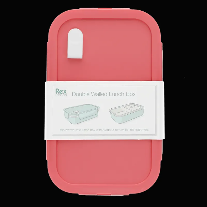 Rex London Double wall lunch box with divider - Rose pink Online