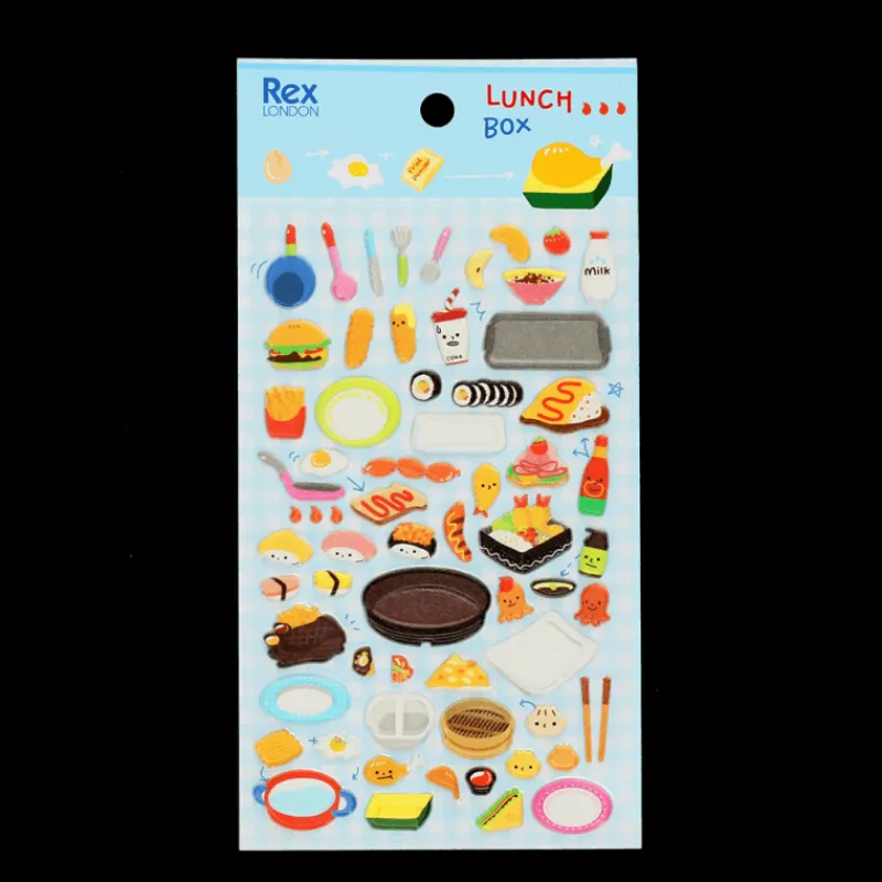 Rex London 3D puffy stickers - Lunch Box Outlet