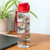 Rex London Drinks bottle with push button lid 700ml - Sausage Dog New