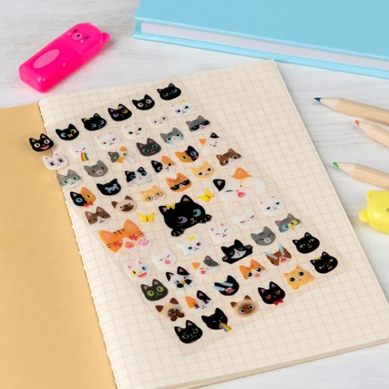 Rex London 3D stickers - Quirky Cats New