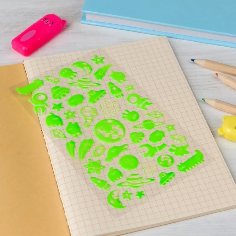 Rex London 3D stickers - Space (glow in the dark) New