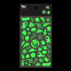 Rex London 3D stickers - Space (glow in the dark) New