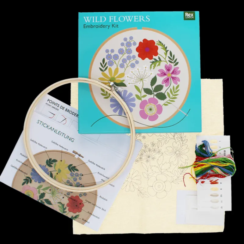 Rex London Embroidery kit - Wild Flowers Fashion