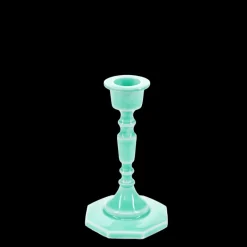 Rex London Enamel candlestick (13cm) - Aqua Hot