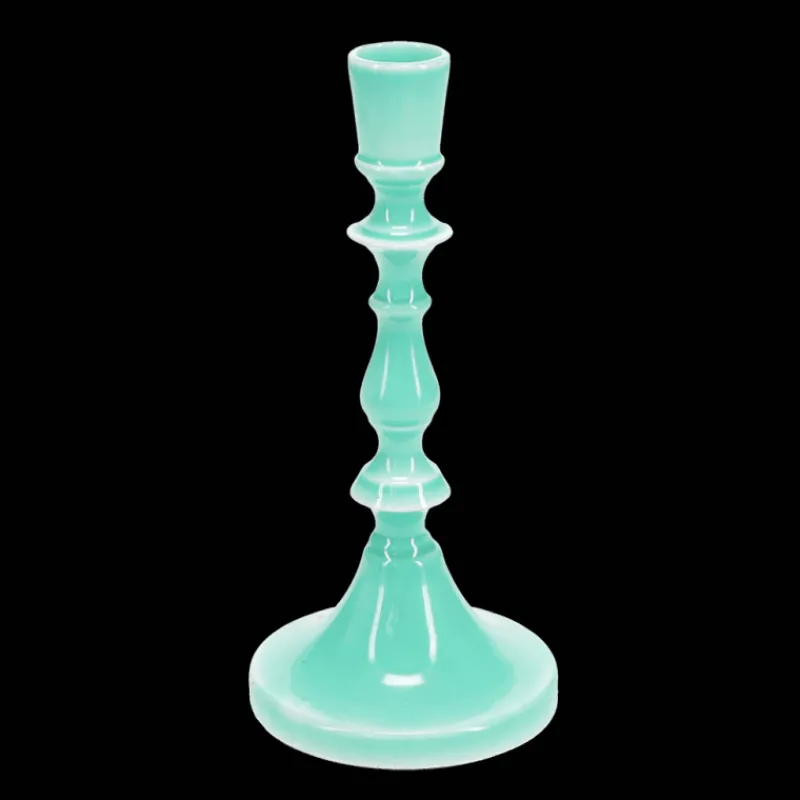 Rex London Enamel candlestick (19cm) - Aqua Sale