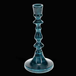 Rex London Enamel candlestick (19cm) - Blue Best