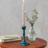 Rex London Enamel candlestick (13cm) - Blue Sale