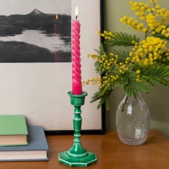 Rex London Enamel candlestick (13cm) - Dark green Online