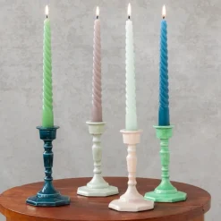 Rex London Enamel candlestick (13cm) - Green Outlet