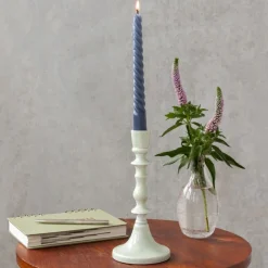 Rex London Enamel candlestick (19cm) - Light grey Fashion