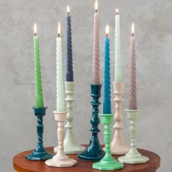Rex London Enamel candlestick (19cm) - Light grey Fashion