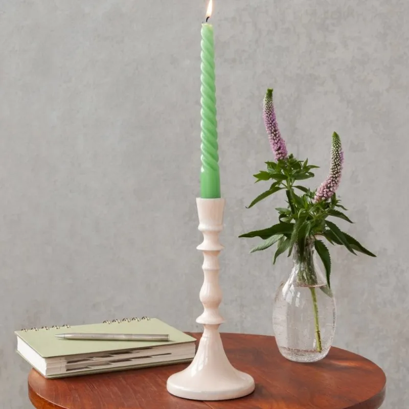 Rex London Enamel candlestick (19cm) - Soft pink Fashion