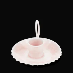 Rex London Enamel chamberstick candle holder - Soft pink Fashion