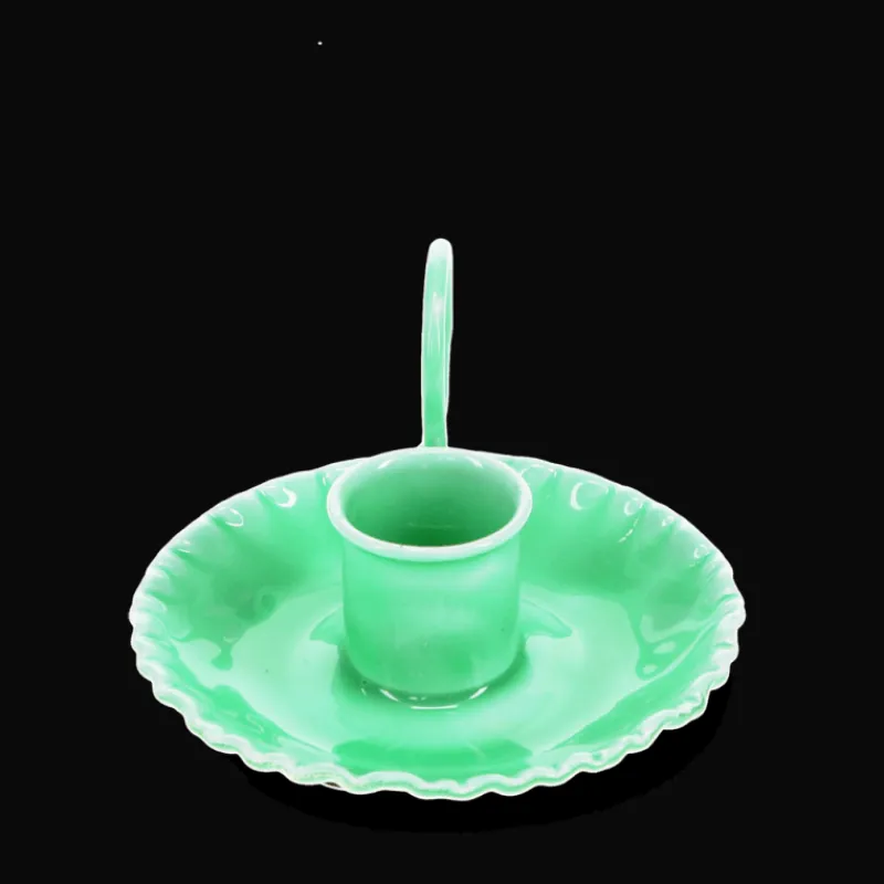 Rex London Enamel chamberstick candle holder - Green Fashion